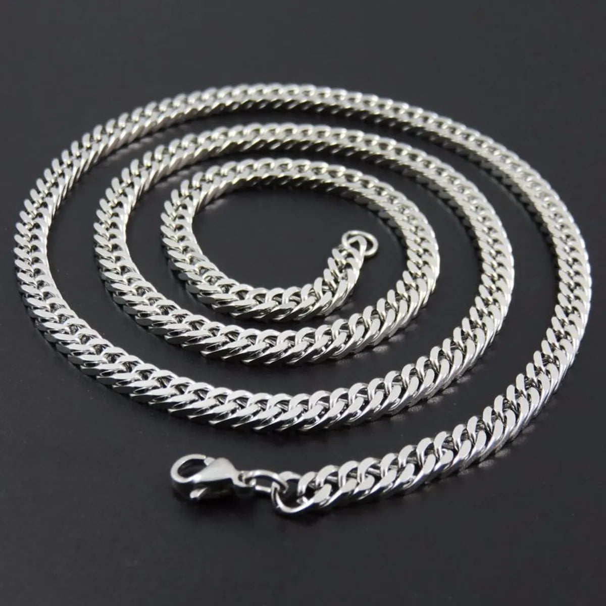 Fashion Solid Color Stainless Steel Plating Necklace 1 Piece