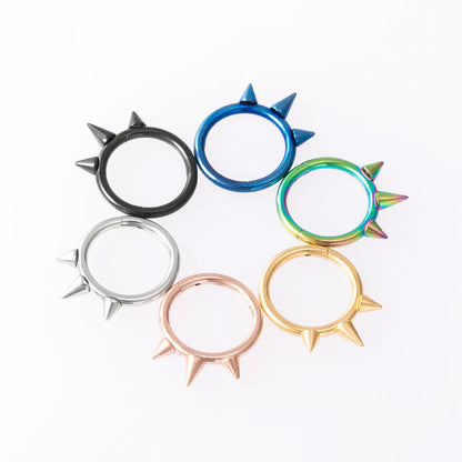 Fashion Solid Color Stainless Steel Plating Nose Ring 1 Piece