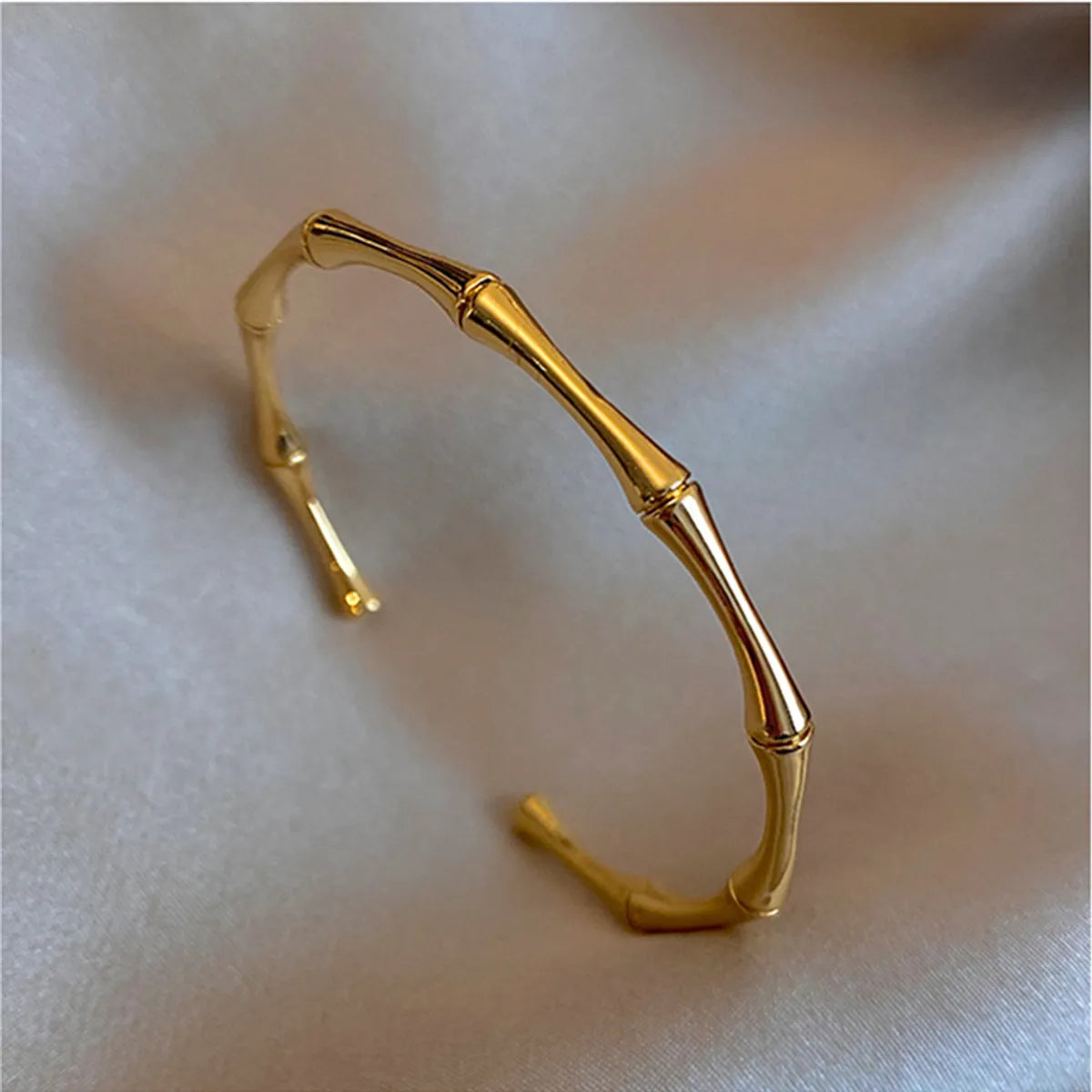 Fashion Solid Color Titanium Steel Plating Bangle 1 Piece