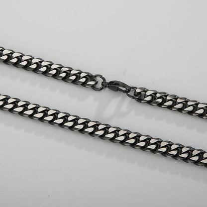 Fashion Solid Color Titanium Steel Plating Unisex Bracelets Necklace 1 Piece