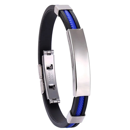 Fashion Solid Color Titanium Steel Polishing Bangle 1 Piece