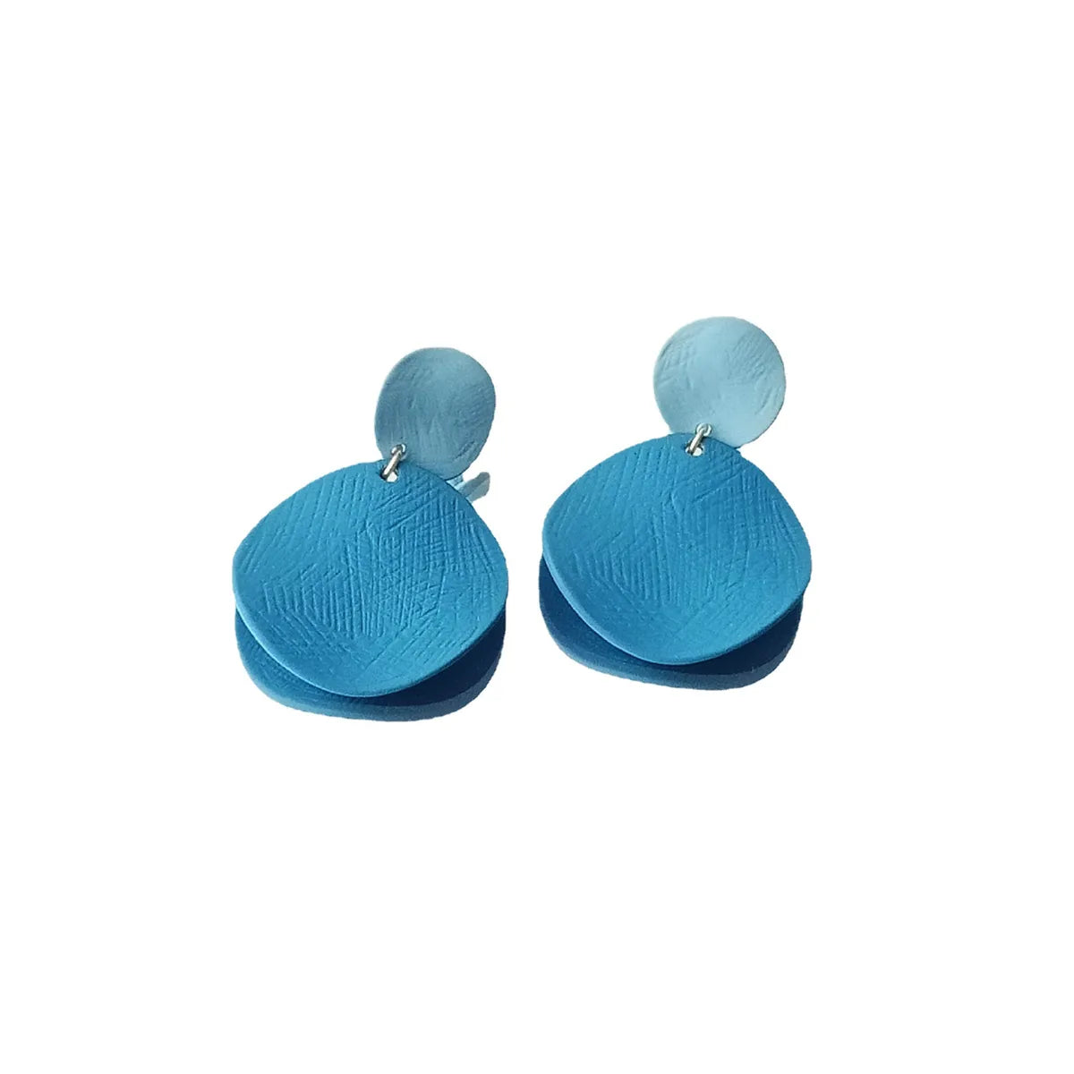 Fashion Solid Color Titanium Stoving Varnish Drop Earrings