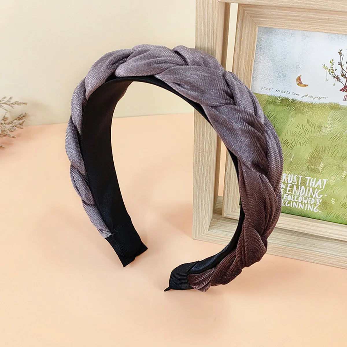 Fashion Solid Color Velvet Hair Band 1 Piece