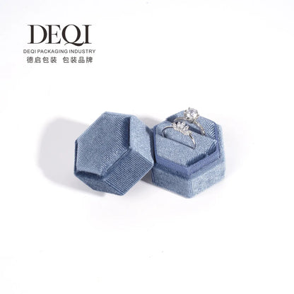 Fashion Solid Color Velvet Jewelry Boxes