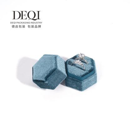 Fashion Solid Color Velvet Jewelry Boxes