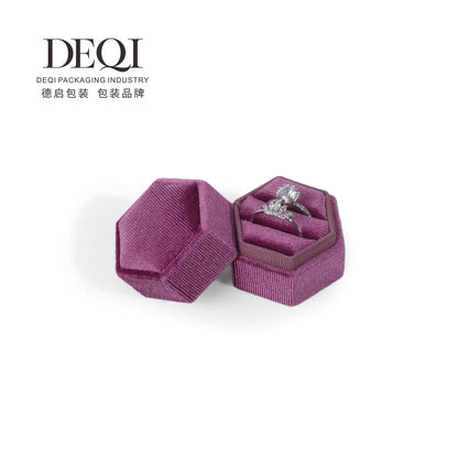 Fashion Solid Color Velvet Jewelry Boxes