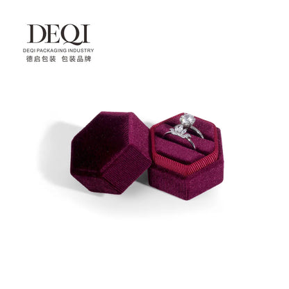 Fashion Solid Color Velvet Jewelry Boxes