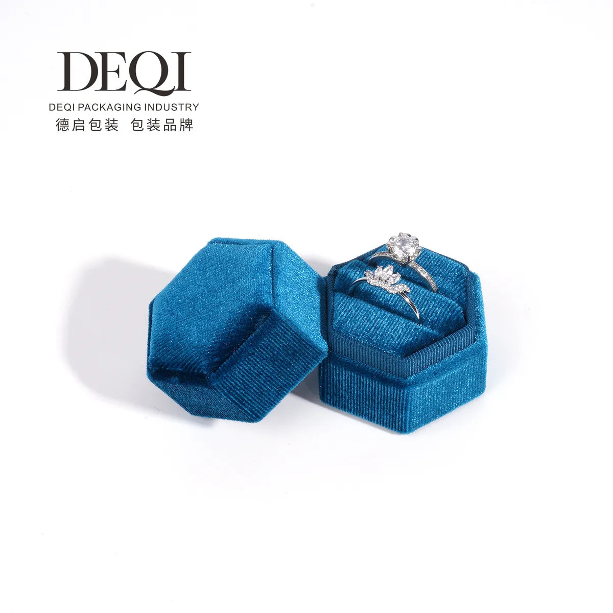 Fashion Solid Color Velvet Jewelry Boxes