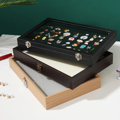 Fashion Solid Color Wood Jewelry Boxes