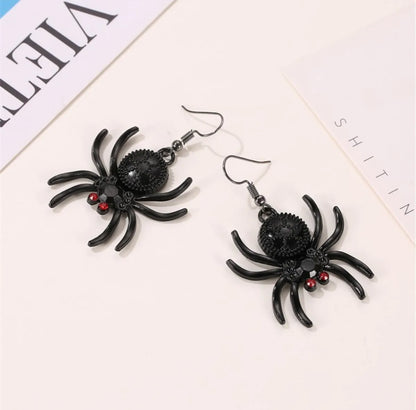 Fashion Spider Alloy Inlay Rhinestones Women's Drop Earrings 1 Pair