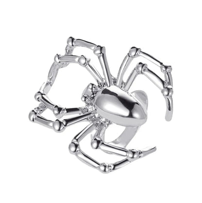 Fashion Spider Alloy Plating Halloween Women'S Open Ring