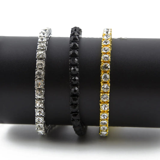 Fashion Square Alloy Inlay Rhinestones Men's Bracelets 1 Piece