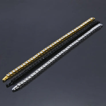 Fashion Square Alloy Inlay Rhinestones Men's Bracelets 1 Piece