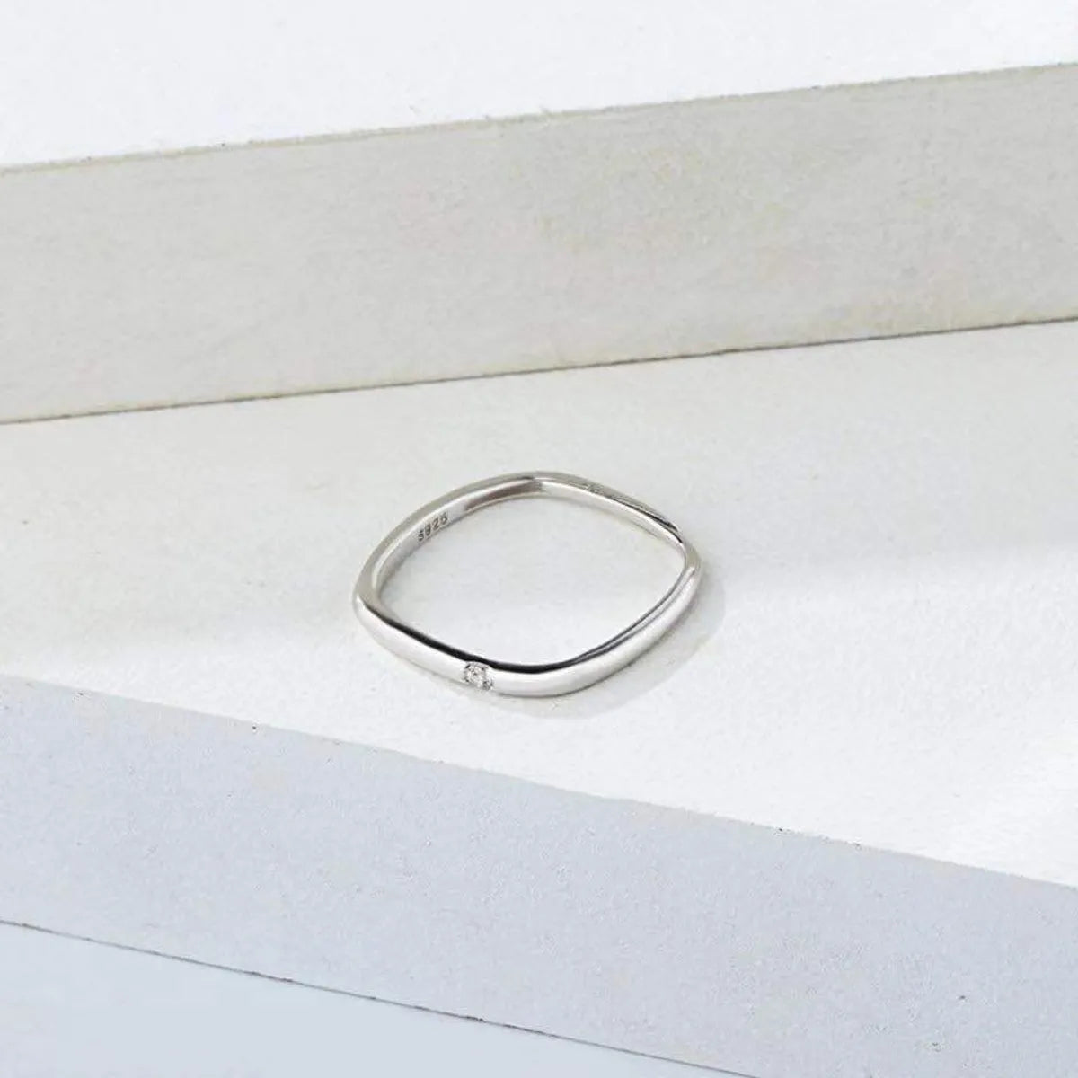 Fashion Square Diamond Stainless Steel Ring Wholesale Gooddiy