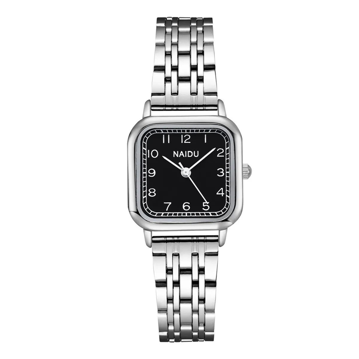 Fashion Square Digital Face Ladies Steel Band Watch Trend Quartz Watch