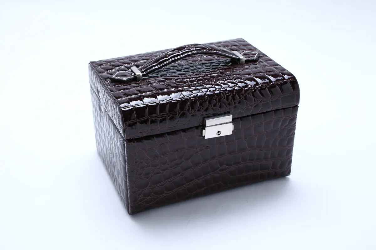 Fashion Square Pu Leather Jewelry Boxes