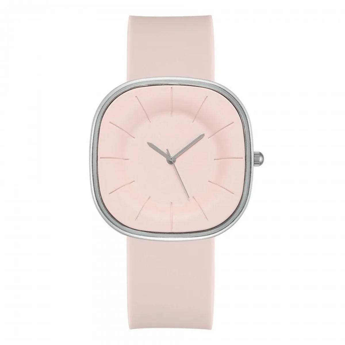 Fashion Square Solid Color Buckle Quartz Women'S Watches