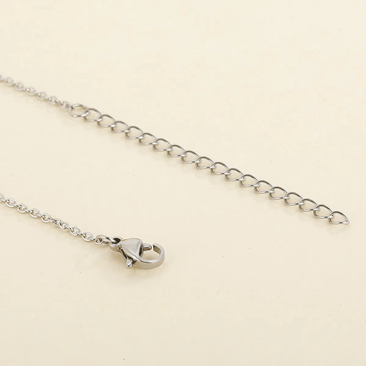 Fashion Stainless Steel Accessories Hollow Heart-shaped Necklace Earrings Stainless Steel Set