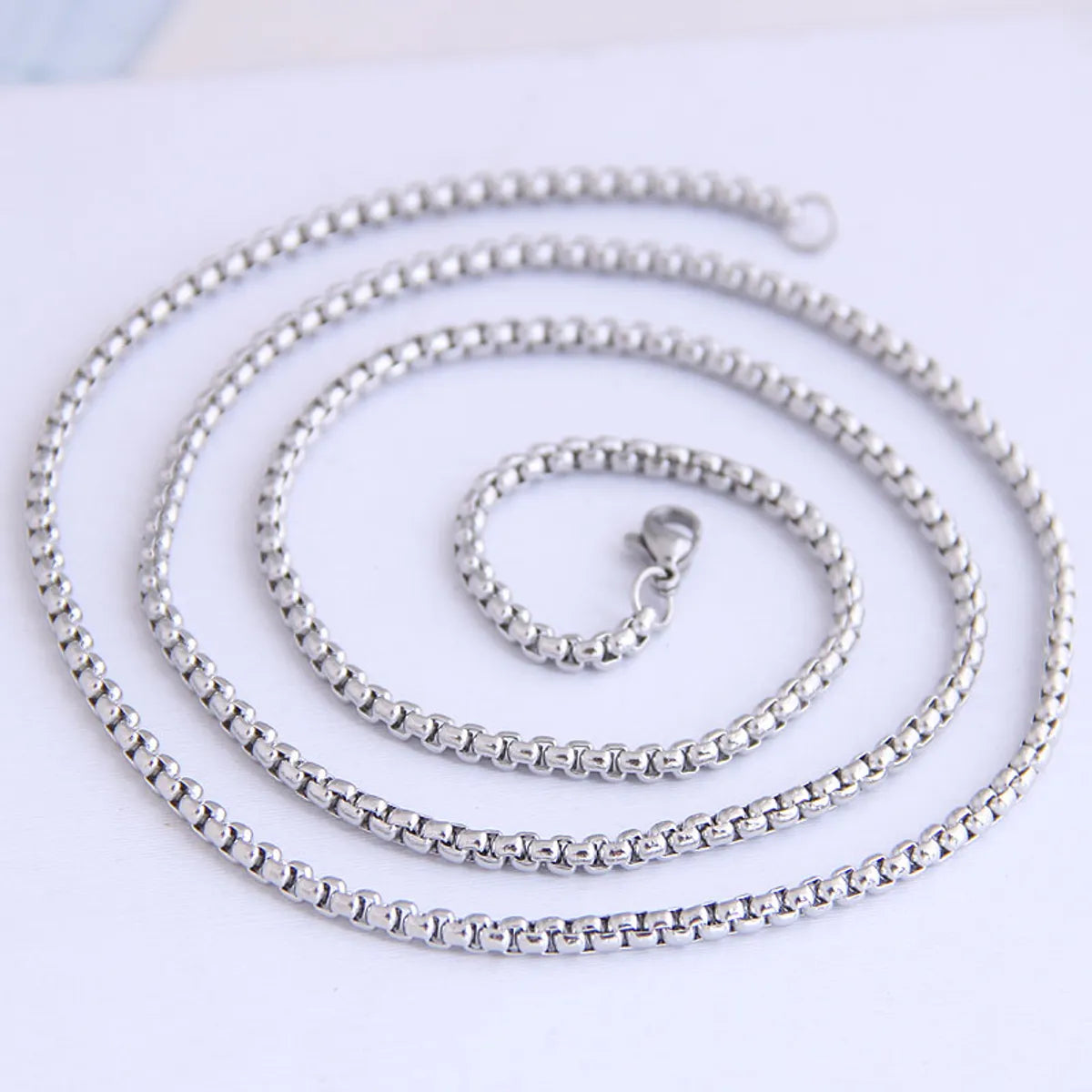 Fashion Stainless Steel Corn Chain Distribution Chain Men'S Necklace Distribution Chain Wholesale Nihaojewelry