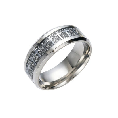 Fashion Stainless Steel Cross Pattern Ring Wholesale