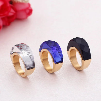 Stainless Steel 18K Gold Plated Fashion Geometric No Inlaid