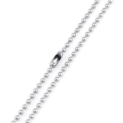 Fashion Stainless Steel Long Round Bead Necklace Wholesale Gooddiy