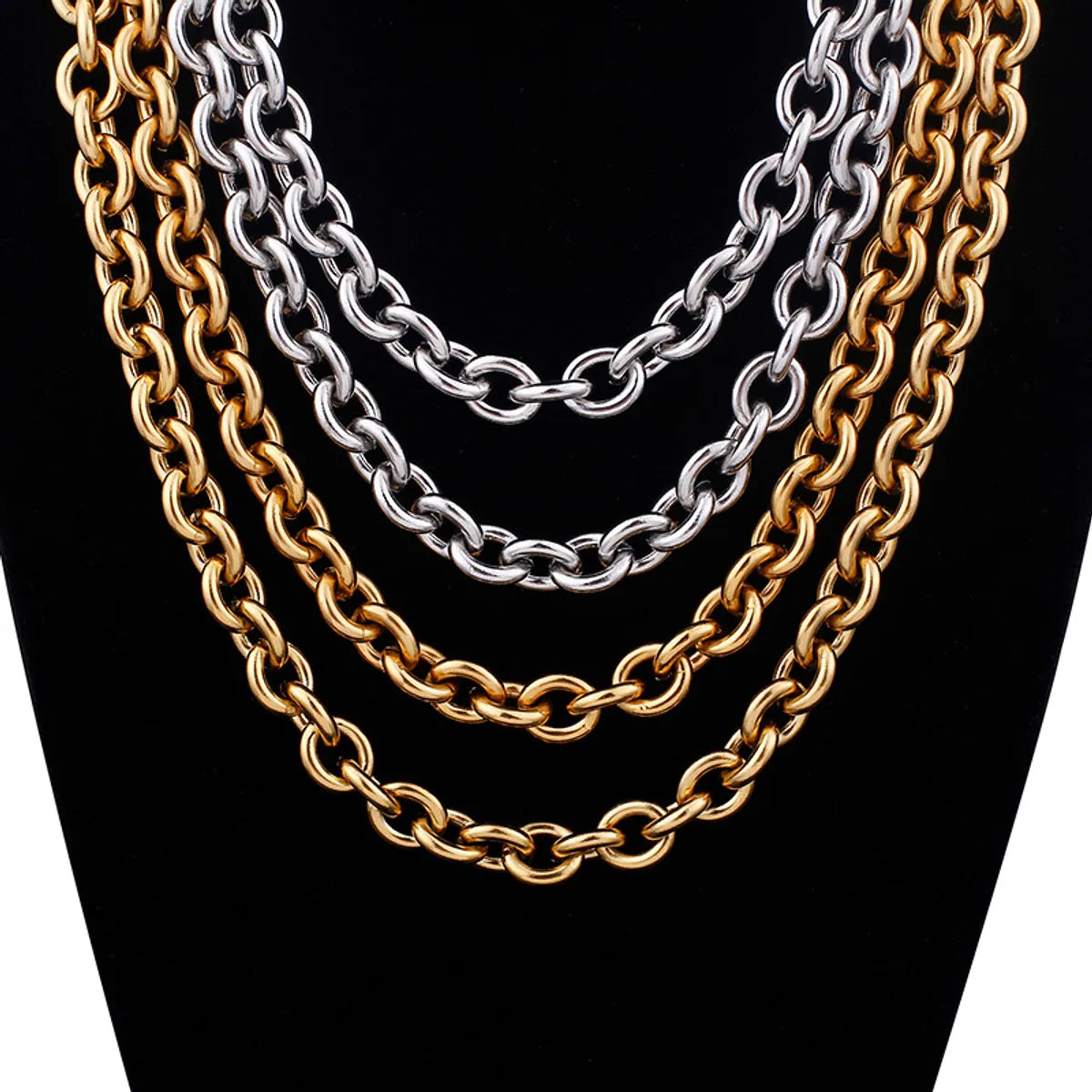 Fashion Stainless Steel O-chain Necklace Wholesale Gooddiy