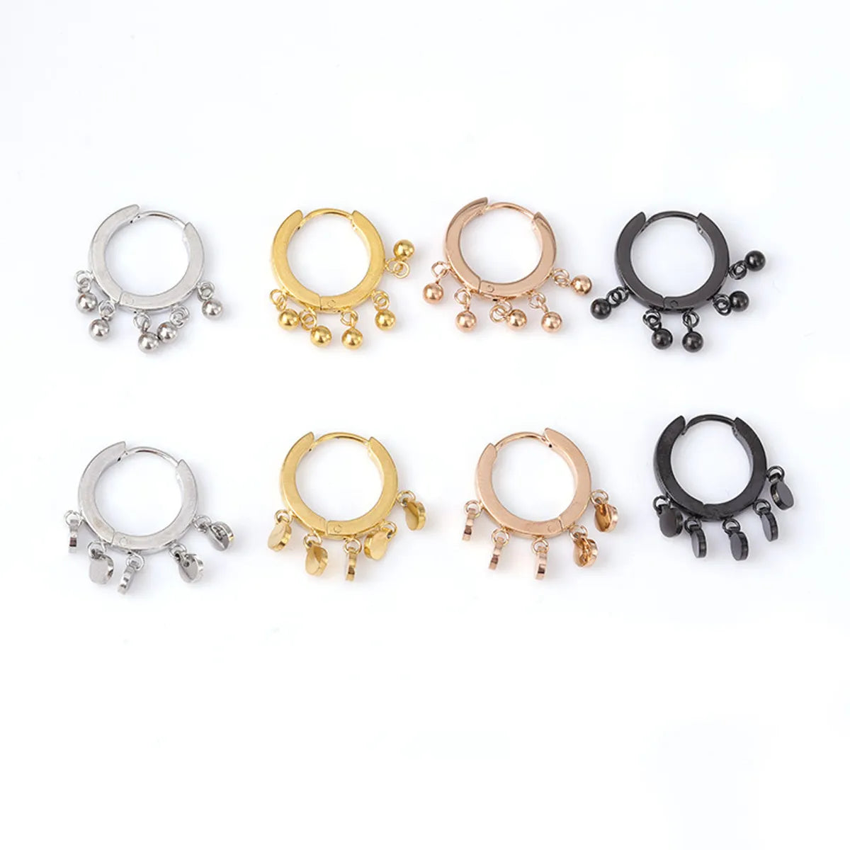 Ear Cartilage Rings & Studs Ethnic Style Geometric 316 Stainless Steel  Plating No Inlaid