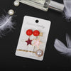 Fashion Star Alloy Inlay Pearl Hair Clip 3 Pieces