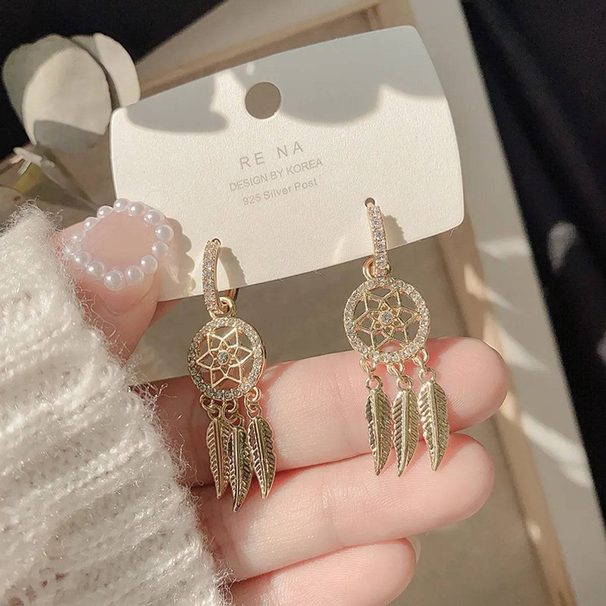 Fashion Star Alloy Plating Zircon Women'S Drop Earrings 1 Pair