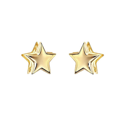 Fashion Star Plating Copper Ear Studs