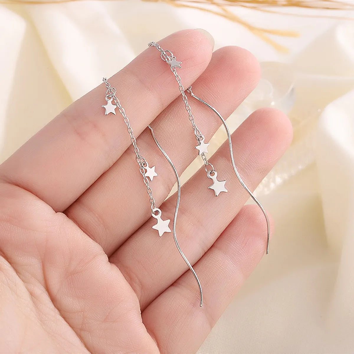 Fashion Star Copper Plating Ear Line 1 Pair