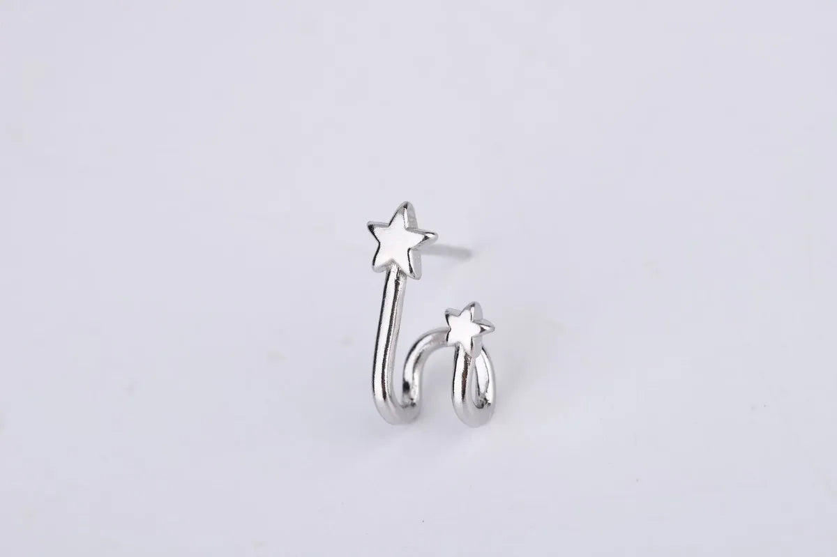 Fashion Star Copper Plating Ear Studs 1 Pair