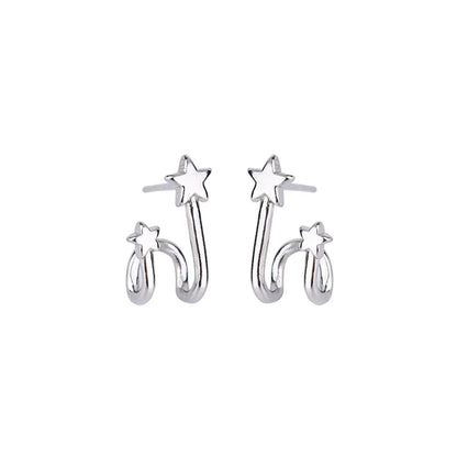 Fashion Star Copper Plating Ear Studs 1 Pair