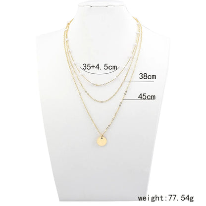 Fashion Star Heart Shape Lightning Alloy Plating Inlay Rhinestones Women's Layered Necklaces 1 Piece