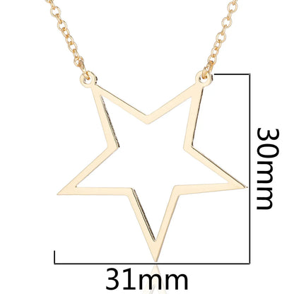 Fashion Star Stainless Steel Plating Pendant Necklace 1 Piece