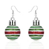 1 Pair Fashion Star Stripe Snowflake Resin Drop Earrings