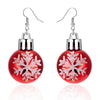 1 Pair Fashion Star Stripe Snowflake Resin Drop Earrings