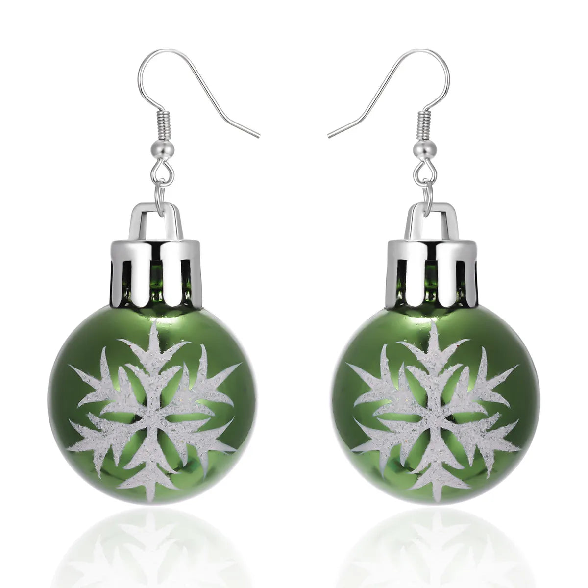 1 Pair Fashion Star Stripe Snowflake Resin Drop Earrings