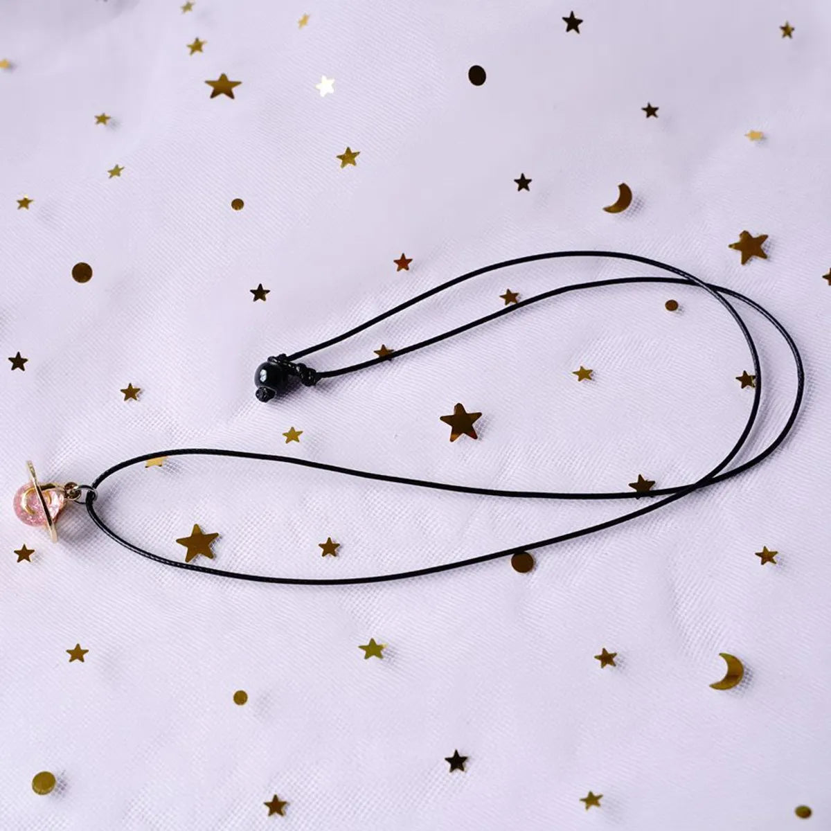 Fashion Starry Sky Alloy Artificial Gemstones Pendant Necklace