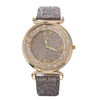 Fashion Starry Sky Glitter Belt Ball Dial Quartz Watch