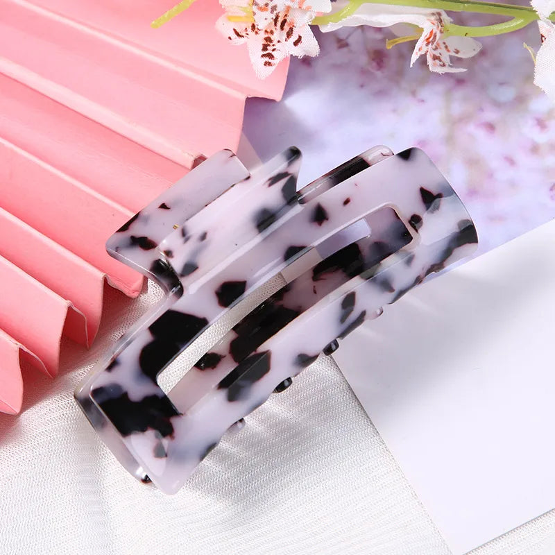 Fashion Stripe Acetic Acid Sheets Hair Claws 1 Piece