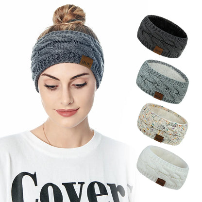 Fashion Stripe Knit Patchwork Hair Band