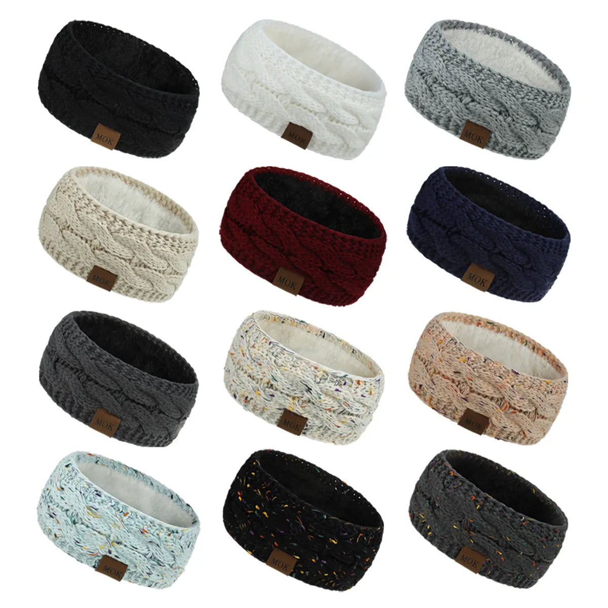 Fashion Stripe Knit Patchwork Hair Band