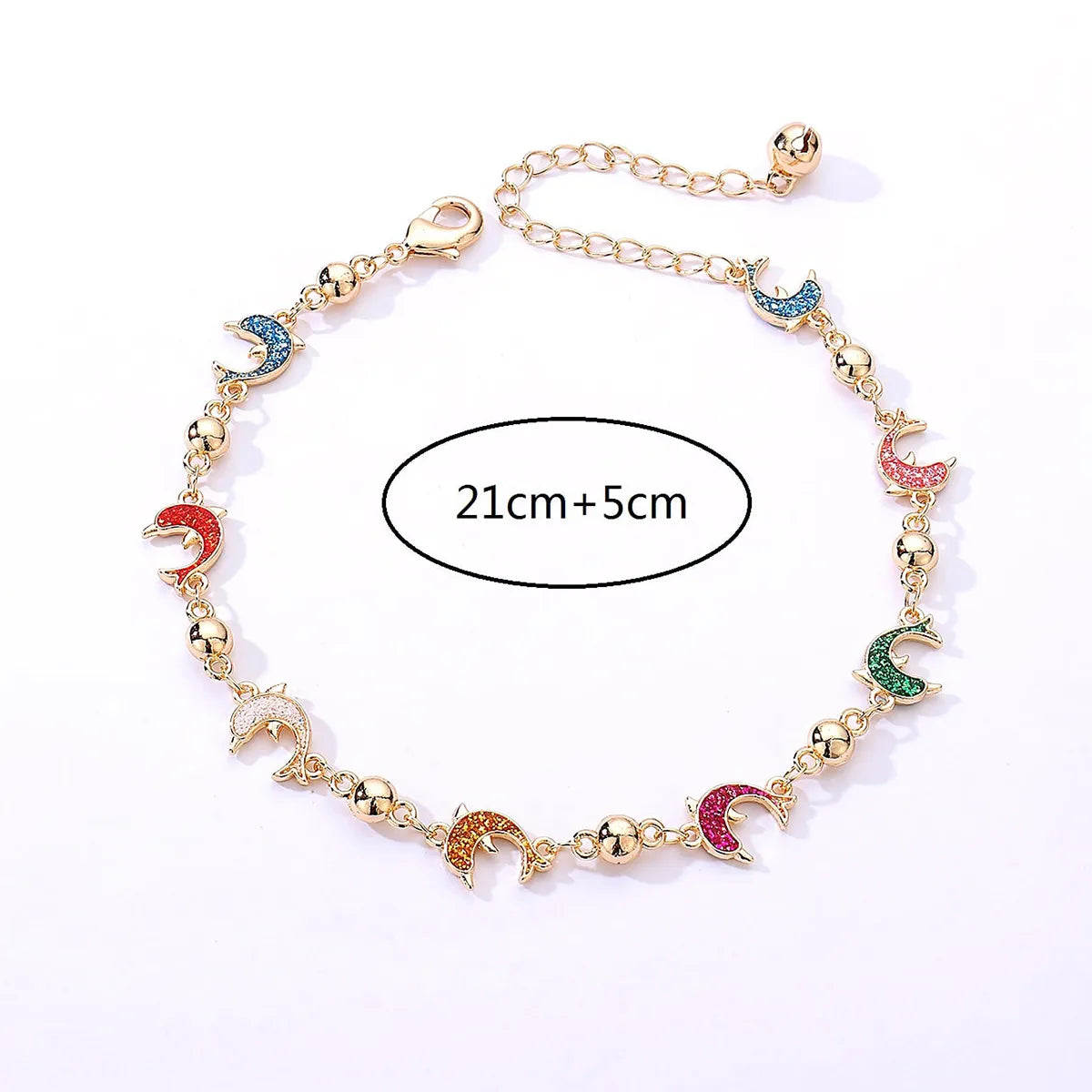 Fashion Whale Copper Plating 18K Gold Plated Women'S Anklet