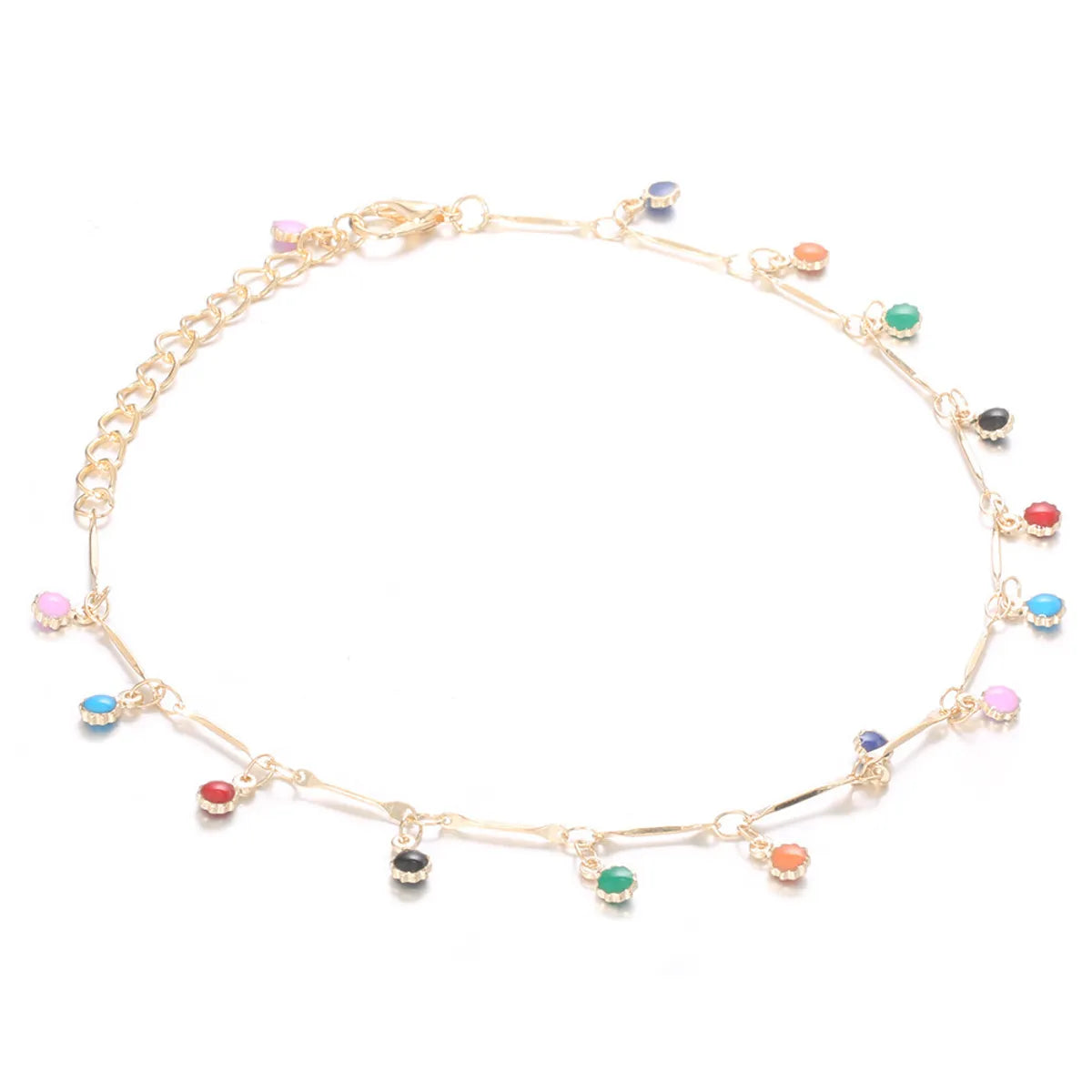 Fashion Sun Alloy Inlay Resin Anklet 1 Piece