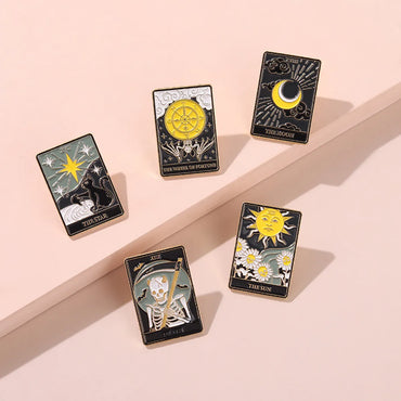 Fashion Sun Moon Alloy Plating Unisex Brooches