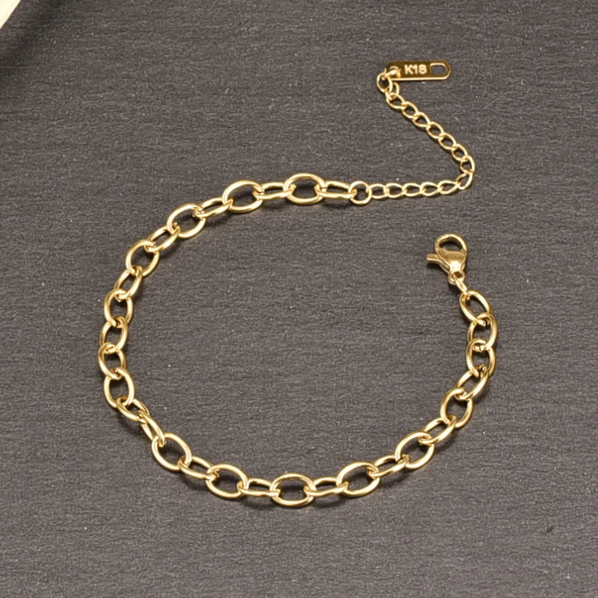 Fashion Sweet Cross Chain 18k Gold Titanium Steel Bracelet For Women