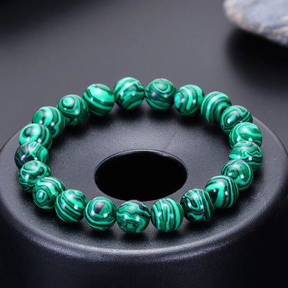 Fashion Swirl Pattern Natural Stone Beaded Bracelets 1 Piece