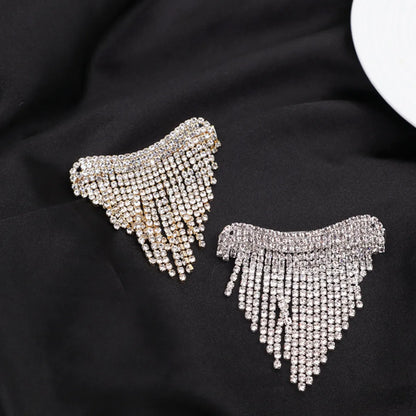 Fashion Tassel Alloy Plating Inlay Rhinestones Hair Clip 1 Piece